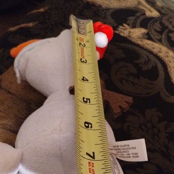 ✓TY Beanie Baby - OLAF the Snowman Sparkle With SANTA HAT (Frozen Movie) 7in - Picture 11 of 14